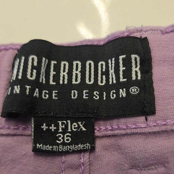 Lavender Shark-Print Flat Front Men’s Shorts - Picture 2 of 6